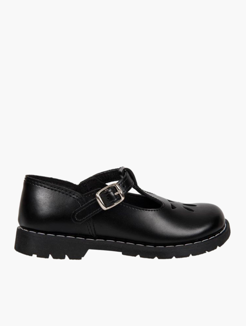 MyRunway Shop Woolworths Kids Black Leather School Shoes for Kids